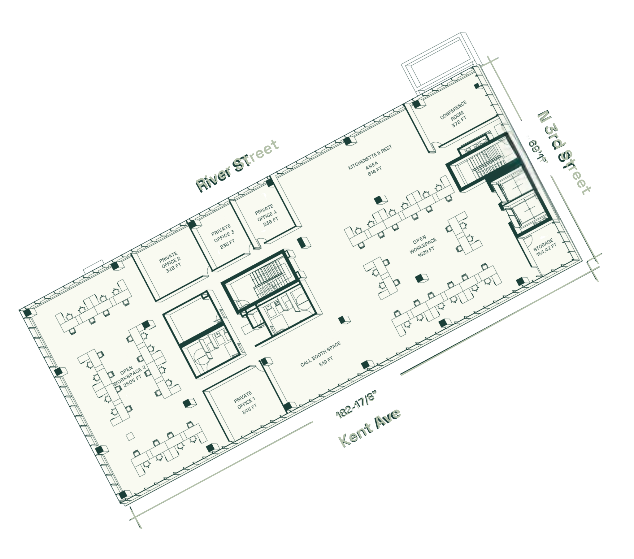 Fifth Floor: Test Fit