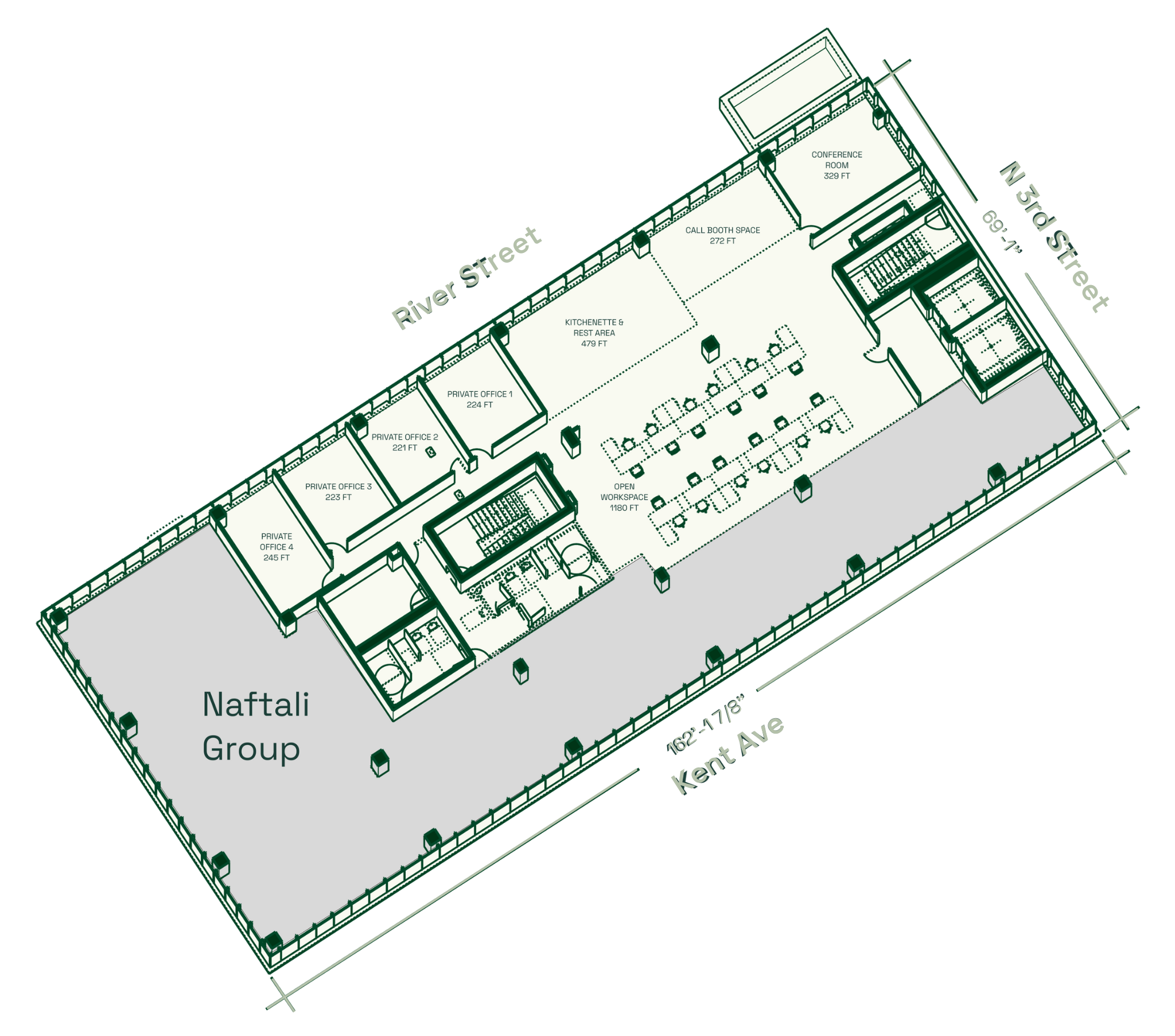 Fourth Floor: Test Fit